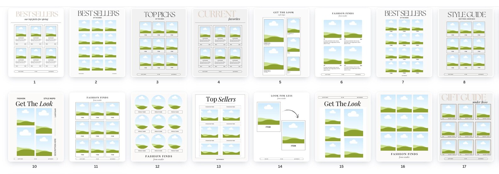 20 Modern LTK Canva Templates, Social Media Fashion Template (editable ...