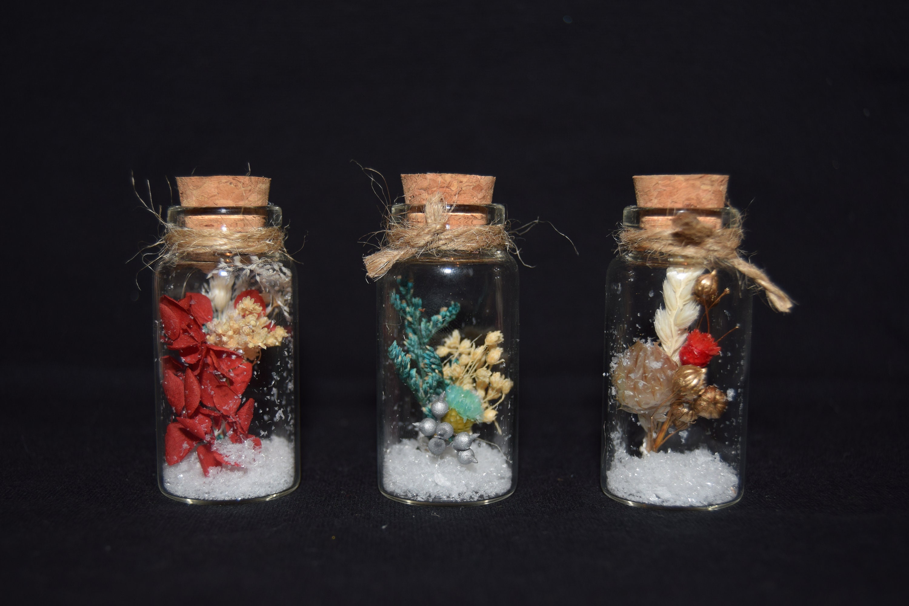 Bouteilles Fleurs Séchées