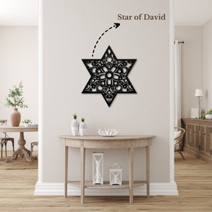 Star of David | Judaism Symbol Metal Sign |  Jewish Wall Decor | Judaica Metal Art |Jewish  Gift | Hebrew Housewarming Gift | Jewish Art