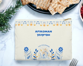 Pesach Afikoman Bag | Afikoman Matzah Bag | Seder Night Table Decor | Pesach Seder Gift | Passover Hostest Gift | Jewish Passover Themed Bag