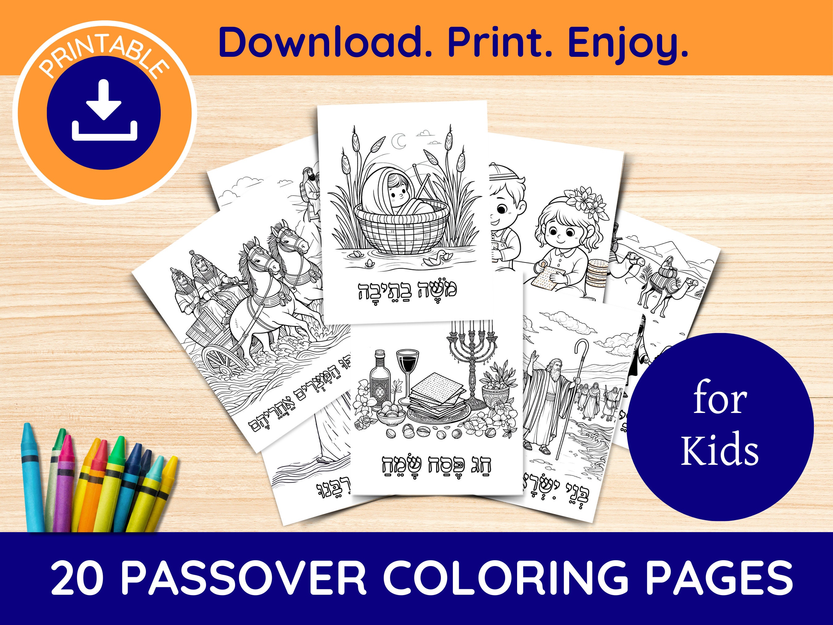 Printable 20 Passover Coloring Pages For Kids , Passover for Children, Passover for Kids, Passove Activity