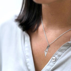 Israel Map Pendant Necklace | 925 Sterling Silver Israeli Jewelry | Israeli Map Jewelry | Holy Land Necklace | Israeli Gift