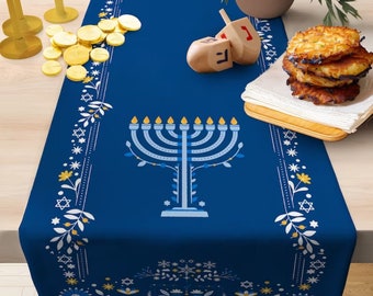 Hanukkah Table Runner, Hanukkah Decorations, Hanukkah Decor, Hanukkah Gifts