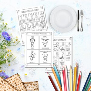 Printable Coloring Haggadah for Kids Ages 2-5, Passover for Children ...