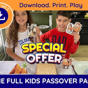 The Ultimate Passover Kids Printable Pack: Engage and Educate Your Kids With Our  Full Seder Pack