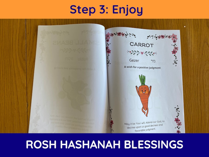10-pages Printable Rosh Hashanah Blessings for Kids Rosh Hashanah Kids ...