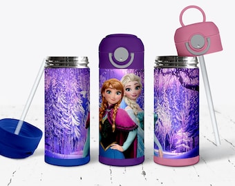 Frozen Stainless Steel Tumbler: Personalized 12oz Travel Cup