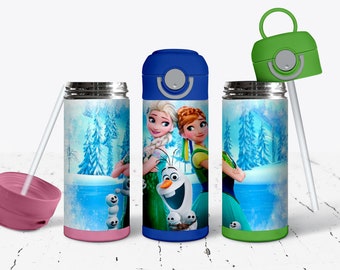 Elsa & Anna Stainless Steel Tumbler: Personalized Travel Cup