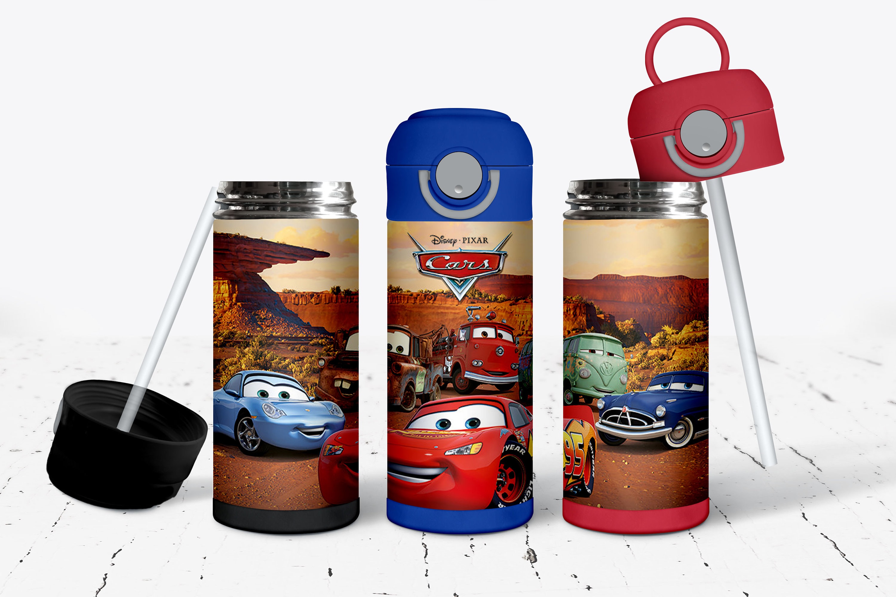 Disney/Pixar Cars Flip Top Straw Cup 10 Oz - Best Toys for Ages 2 to 3