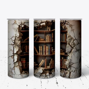 3D books tumbler