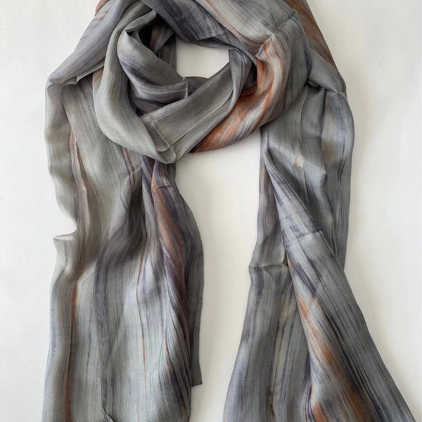 Bchannah Silk Scarf Grey