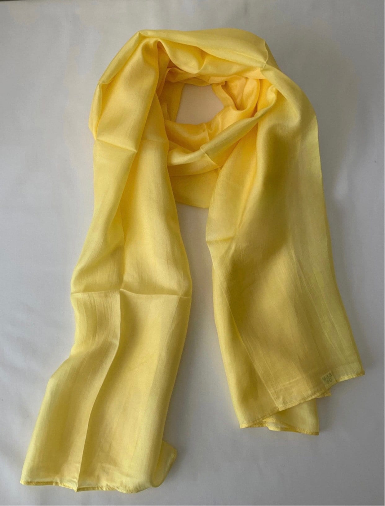 Écharpe/étole En 100% Cachemire - Couleur Jaune Citron, Motif écossais, Neuve Avec étiquettes