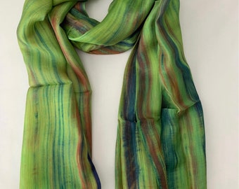 Mulberry Silk Scarf, Silk Scarves, 100% Silk, Soft Scarf, Hand Dyed Scarf, Fine Silk Scarf, lightweight scarf, Pure Silk