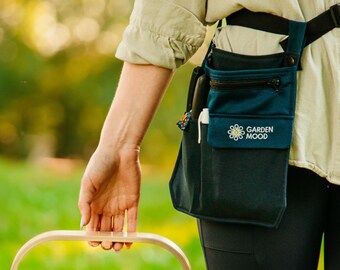 Gärtner-Werkzeuggürtel mit Astschere und Handytaschen, Floristen-Gürteltasche, Jeans-Gürteltasche für Werkzeuge, Gartenaccessoire, Geschenk für Gärtner