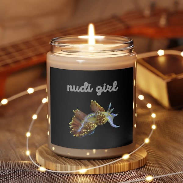 Nudi Girl Nudibranch Scented Candle, 9oz