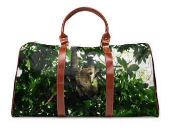 Costa Rica Sloth Waterproof Weekender Travel Bag