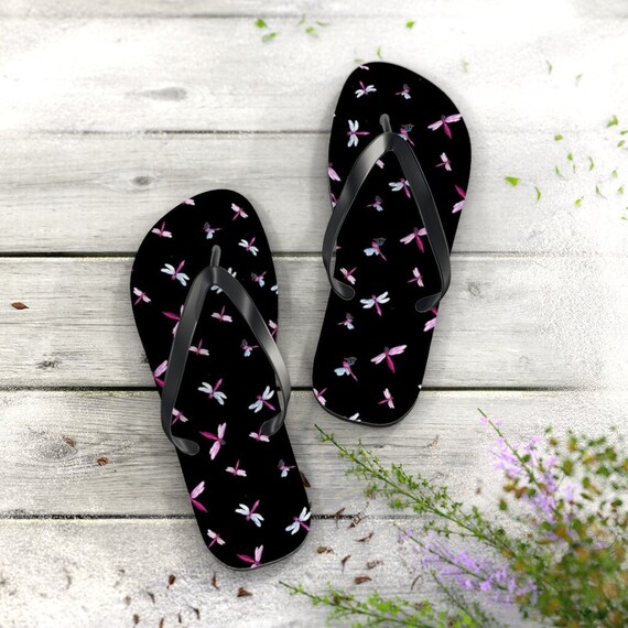 Dragonfly flip flops sale