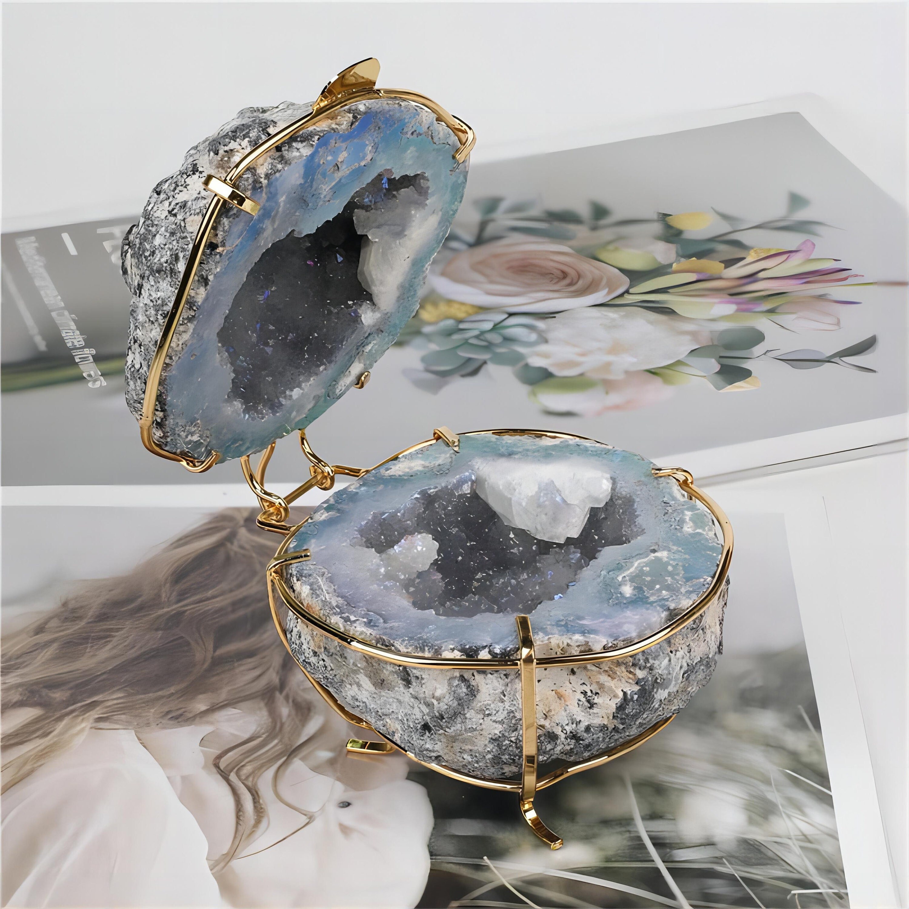 Geode ring best sale holder