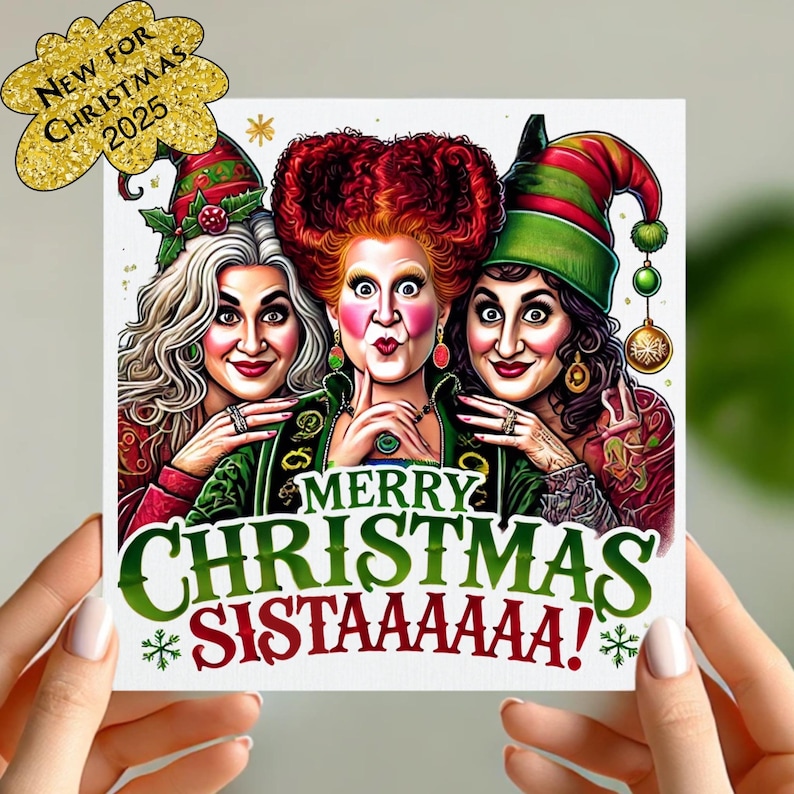 Hocus Pocus Inspired Birthday Card – Funny Sister Birthday - Happy Birthday Sista! image 2