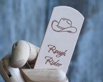 Spicy bookmark, Custom engraved Leather Bookmark, Full Grain Veg-Tan, gift for smut book lovers