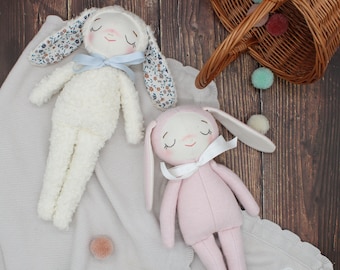 PDF Sewing Pattern - Cuddly Plush Bunny Doll, Instant Download - ENGLISH