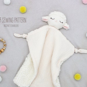 PDF Sewing Pattern - Lamb Lovey, Baby Comfort Blanket, Instant Download - ENGLISH