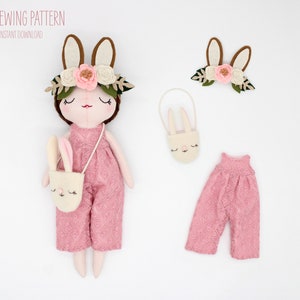 PDF Sewing Pattern - Bunny Outfit for 30cm/12" Blumenstreusel Doll - ENGLISH