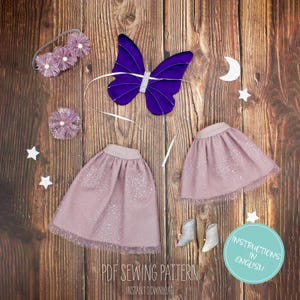 PDF Sewing Pattern - Fairy Outfit for 30cm/12&quot; Blumenstreusel Doll
