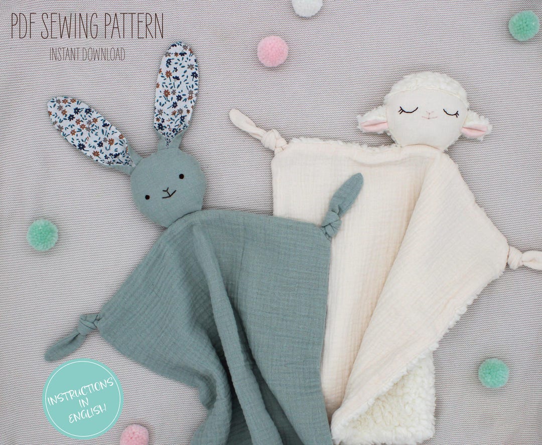 Buy PDF Sewing Pattern BUNDLE Bunny Lovey Lamb Lovey, Baby Comfort  Blanket, Instant Download Online in India