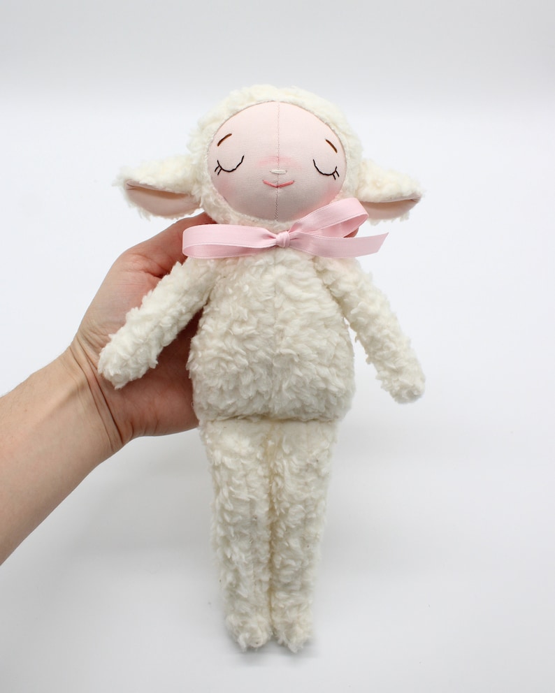 PDF Sewing Pattern BUNDLE Cuddly Plush Bunny & Lamb Doll, Instant Download ENGLISH image 6