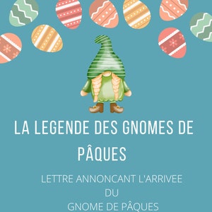 A nova lenda do GNOME DA PÁSCOA – Carta anunciando a chegada do Gnomo da Páscoa (sem desafio)