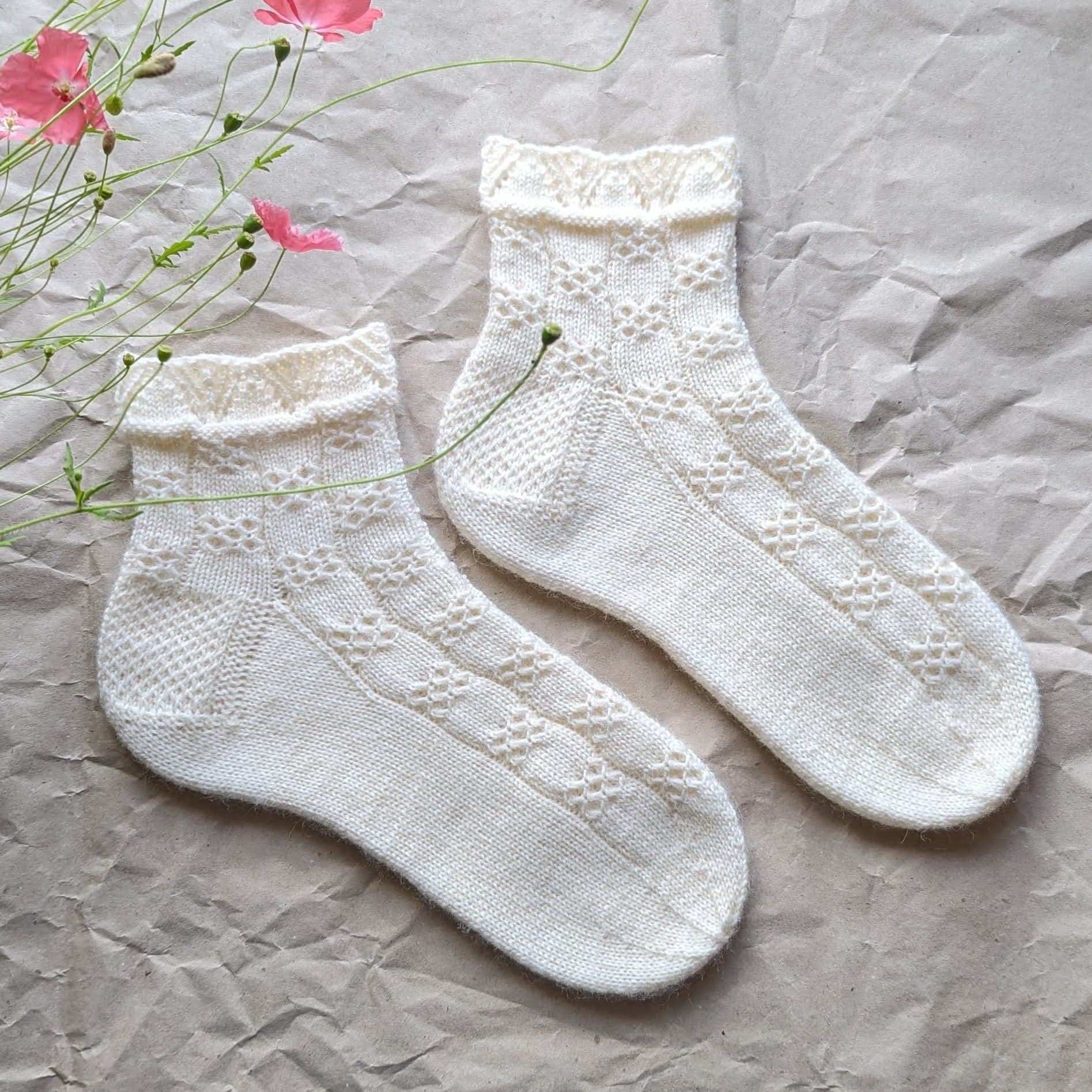Lace Wool Socks - Etsy