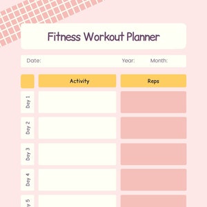 Workout & Meal Planner