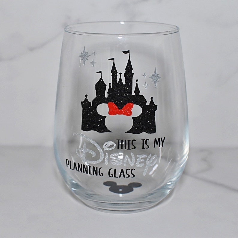 This is My Disney Planning Glass Stemless GLASS Wine Glass Etsy