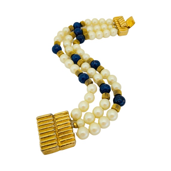 Vintage MIMI DI N gold white lucite link modernis… - image 2