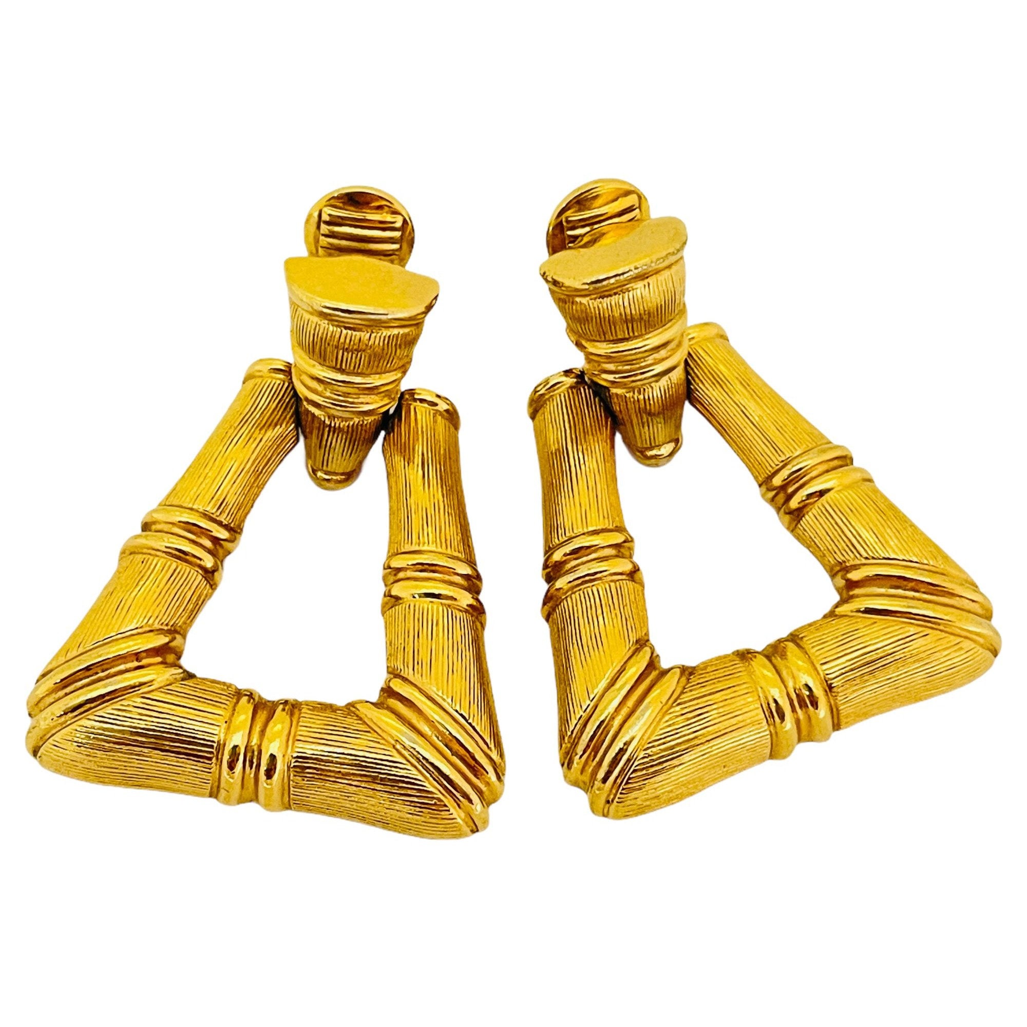 Vivi Bamboo Doorknocker Earrings main image 0