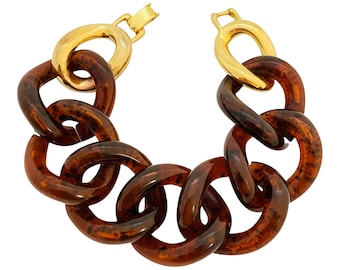 Vintage Kjl KENNETH JAY LANE chain designer runway bracelet
