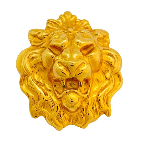 chanel lion brooch