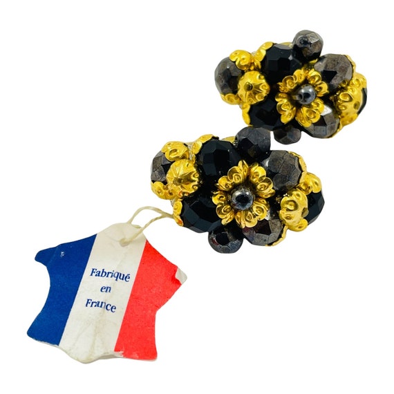 Peigne Décoré Fleurs Françoise Montague - Vintage - Multicouleur - Occasion