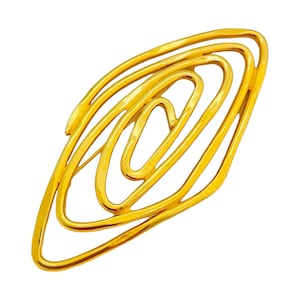 Vintage AVON huge gold modernist brooch