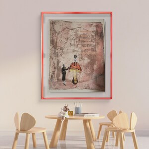 Wanddeko, Collage, Print, Wandkunst, Wallart, Poster, Druck