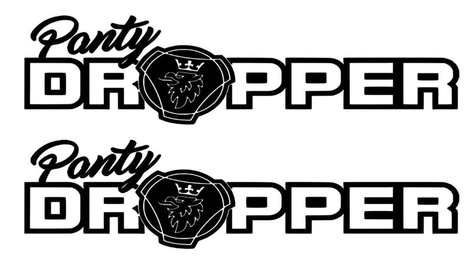 2 X Scania Panty Dropper Truck Sticker Etsy Australia