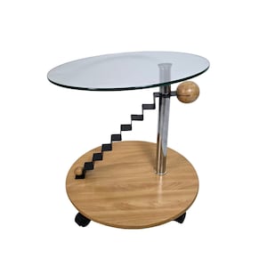 Vintage Post moderne glazen tafel Mini Bar Cart