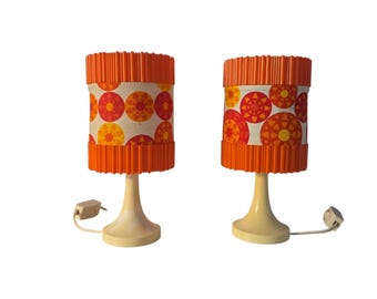 Vintage Mid Century Modern table plastic Lamp 60s The price is for one piece