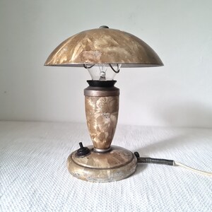 Vintage Rare table Bauhaus mushroom lamp 50s