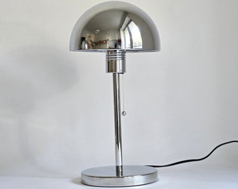 Lampe champignon vintage moderne chromée Mid-Century