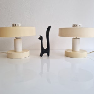 Vintage Mid Century Modern table Lamp with plasic and bakelite details 60s