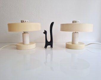 Vintage Mid Century Modern table Lamp with plasic and bakelite details 60s