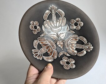 60~70s【欧州系】ミッドセンチュリー ヴィンテージ セラミックボウル 小物入 ヴィンテージ ミッドセンチュリー モダン 壁またはテーブル セラミック