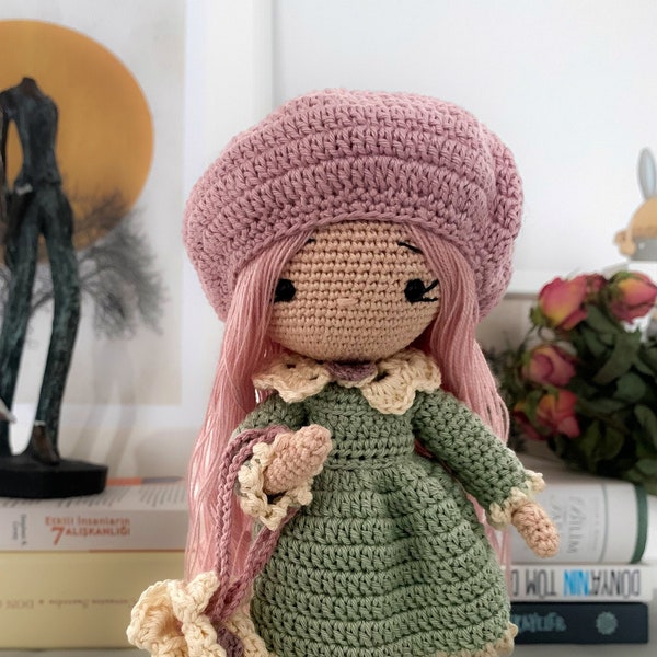 ADELINA - BEST-SELLER, meilleur cadeau de Noël, cadeau d'anniversaire, poupée Amigurumi faite main, marionnette pliable poupée au crochet vente